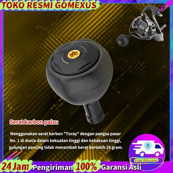 Gomexus FA38 Knob Handle Reel Pancing BC Bahan Serat Karbon Untuk Shimano Twinpower Daiwa Revros