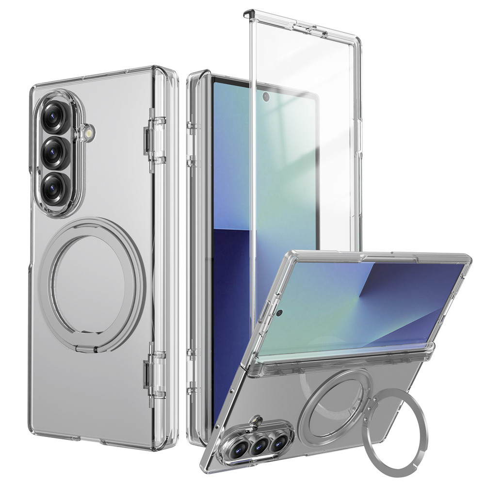 360? Rotating Magnetic Stand Hinge Shockproof Phone Case for Samsung Galaxy Z Fold 7 Fold7 for