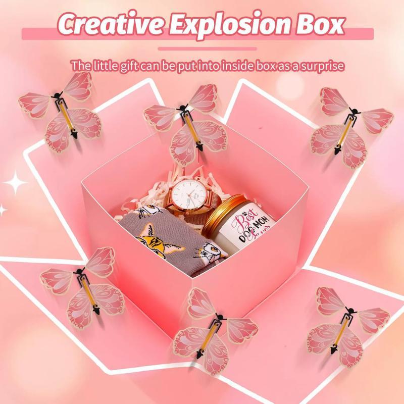 Valentine's Day Birthday Anniversary Surprise Box Flying Butterfly Pop Up Explosion Bounce Jumping