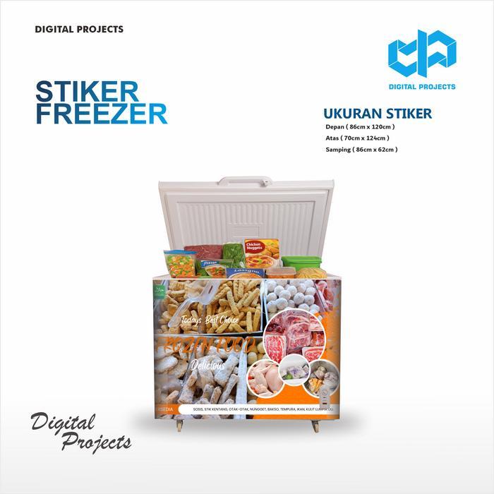 Digital Project Stiker Freezer 300lt Motif Stiker Frozen Food