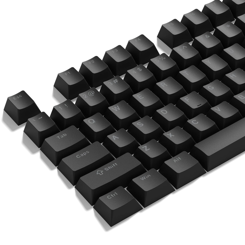 130+ Keys Black Cherry Profile Double Shot Shine Through PBT Keycaps RGB Backlit Keycaps for Cherry