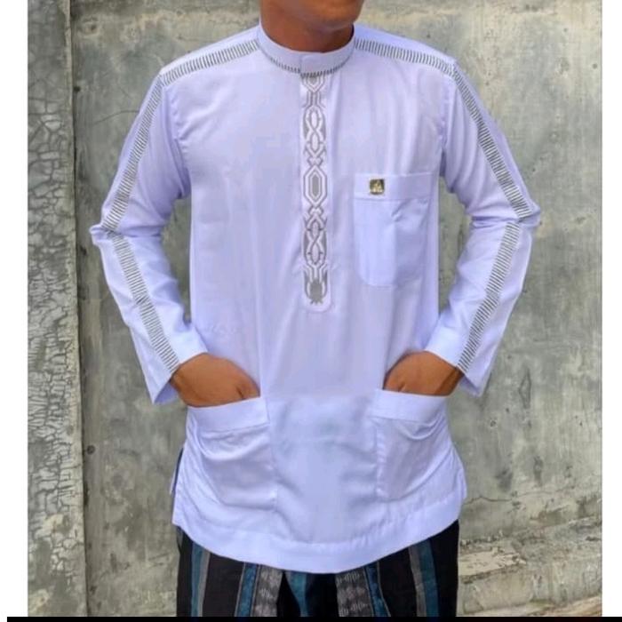 koko muslim pria berkualitas/arrizky exclusive/baju putih muslim/koko haybah premium/koko elit mewah