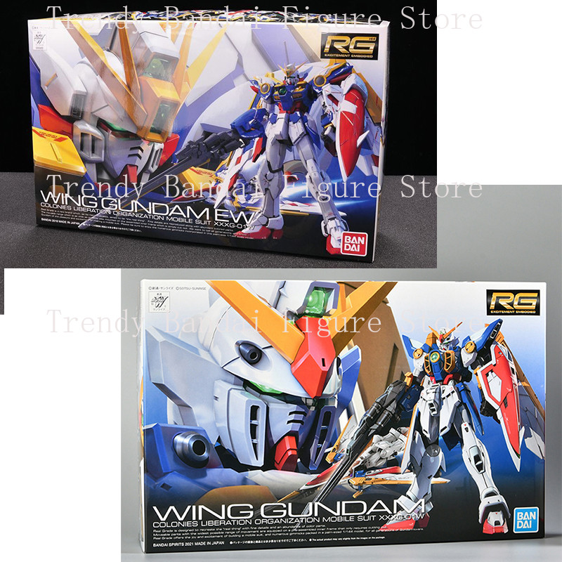In stockBandai Genuine RG Wing GUNDAM Action Figure XXXG-01W Gundam Model Kit Wing Gundam EW Toys