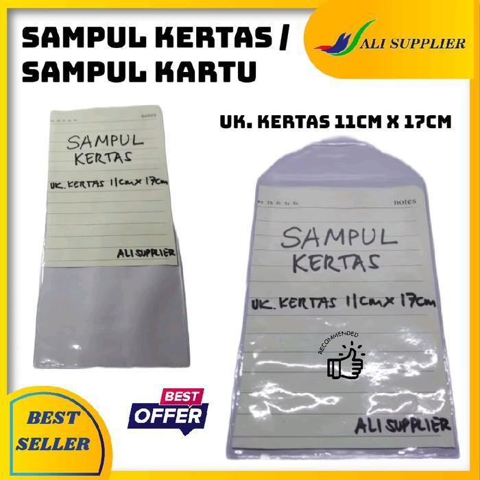 "New" SAMPUL KERTAS A6 PLASTIK MIKA SPP TEBAL PELINDUNG KERTAS DOKUMEN MURAH 11x17 / SAMPUL KERTAS /