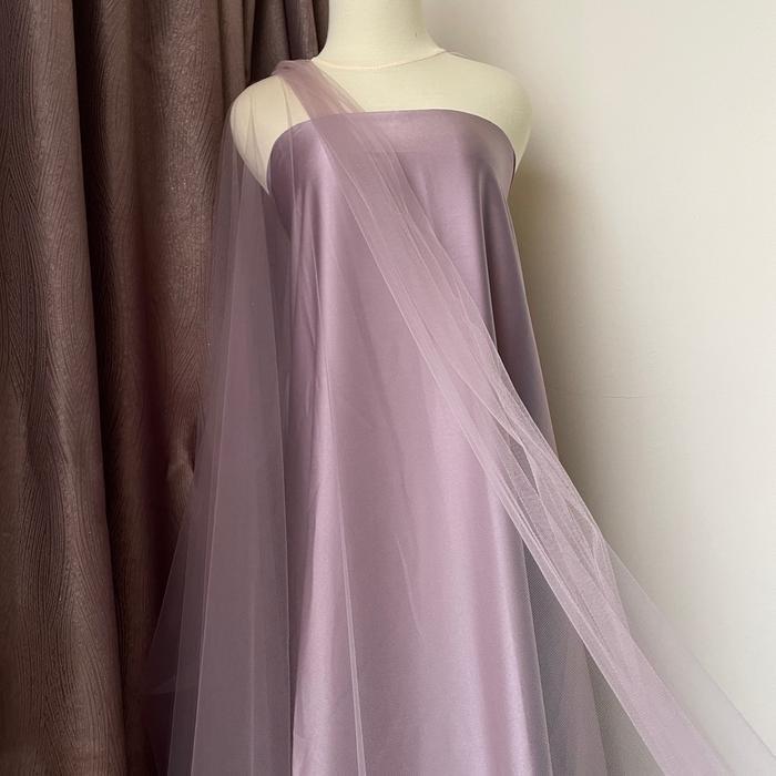 "New" Bahan Kain Soft Tile Tule Tulle Polos Premium Jaring Kelambu Warna Rosegold Sky Blue Sage