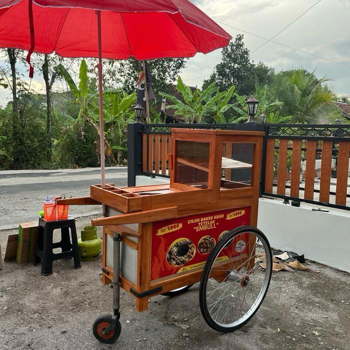 gerobak bakso kuah gerobak bakso cuanki roda tiga paket super lengkap Peralatan