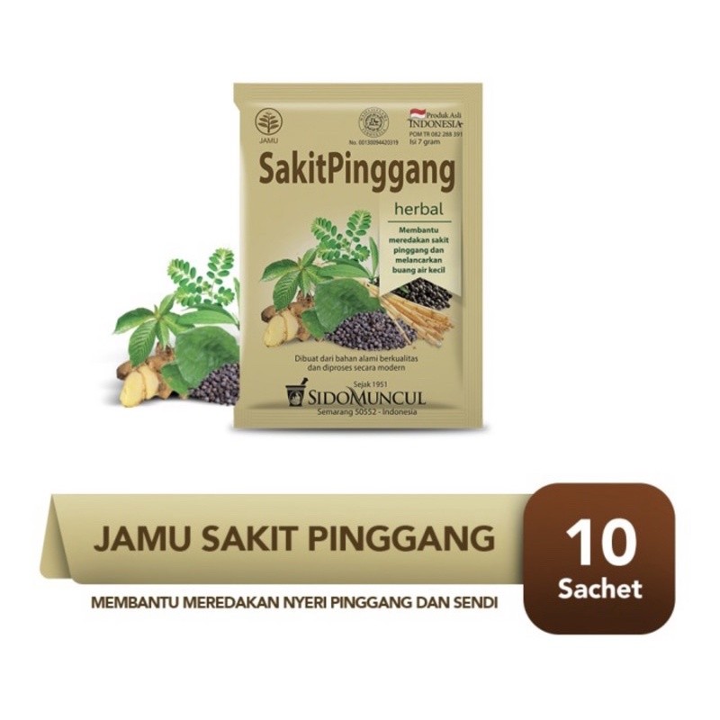 Sidomuncul Jamu Sakit Pinggang (Jamu Meringankan Sakit Pinggang Sendi)