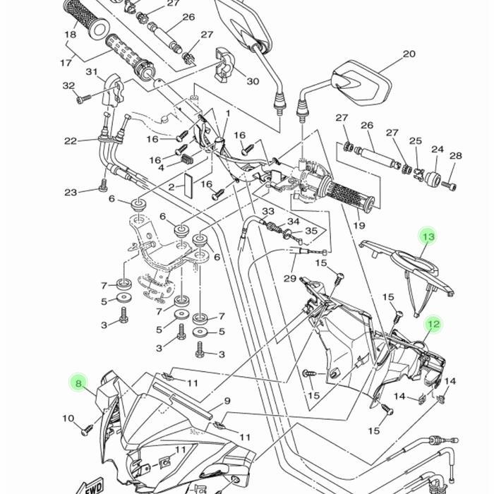 BODY HALUS SET JUPITER MX NEW 135 ORIGINAL
