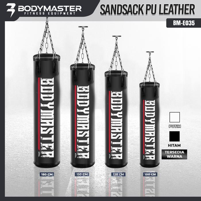 BODYMASTER Premium Sandsack Punching Bag BM-E035, samsak tinju Boxing samsak kulit gantung samsak