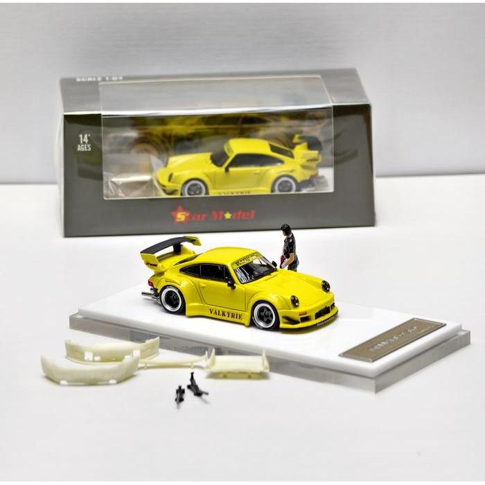 STAR MODEL PORSCHE RWB 930 VALKYRIE GT WING AKIRA NAKAI FIGURE WITH BODYKIT TOOLBOX SET LIMITED