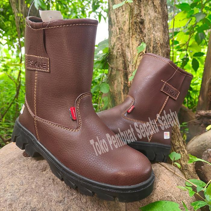 Sepatu Safety Boot King Skn Asli Boot Boots Shoes Kerja Pabrik Pom Bengkel Lapangan Batubara Safety