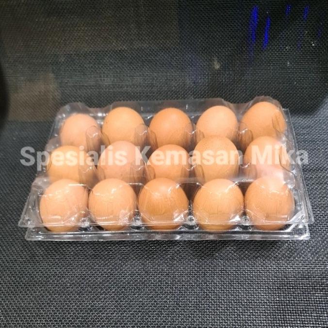 "New" Mika Telur / Egg Tray / Tray Telur Isi 15 Butir Sudah Ada Pengunci.
