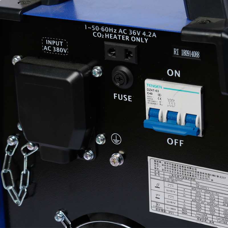 RILAND NBC-350GF MIG Welder Inverter Welding Machine 380V CO2 MIG Welder Carbon Max Duty Metal Steel