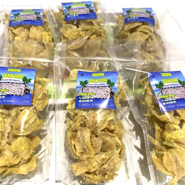 Promo Kripik Ikan Dero Krispy 100gr Cemilan Crispy Snack Food Fish Keripik Laut Makanan Pedas