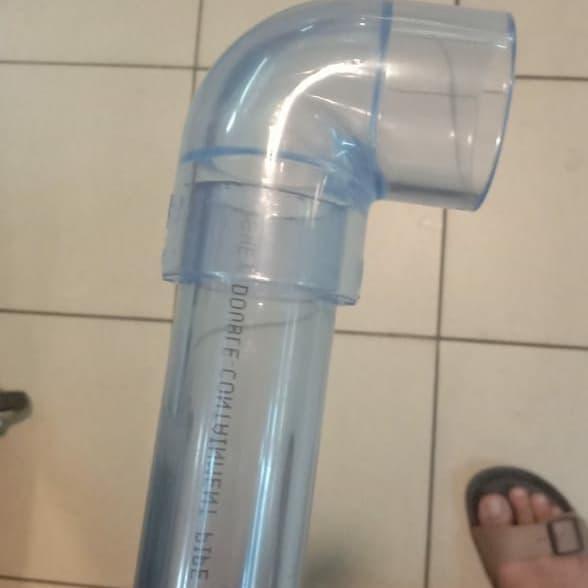 Pipa pvc bening / Pipa PVC Transparan / pipa pvc clear 1" (inch) Gratis Ongkir