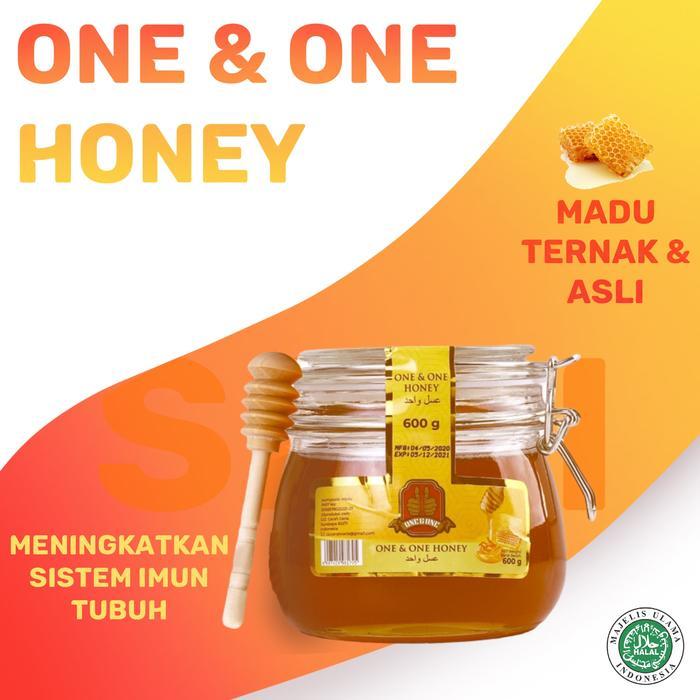 MADU HONEY ONE AND ONE MADU 600 GR FREE SENDOK MADU