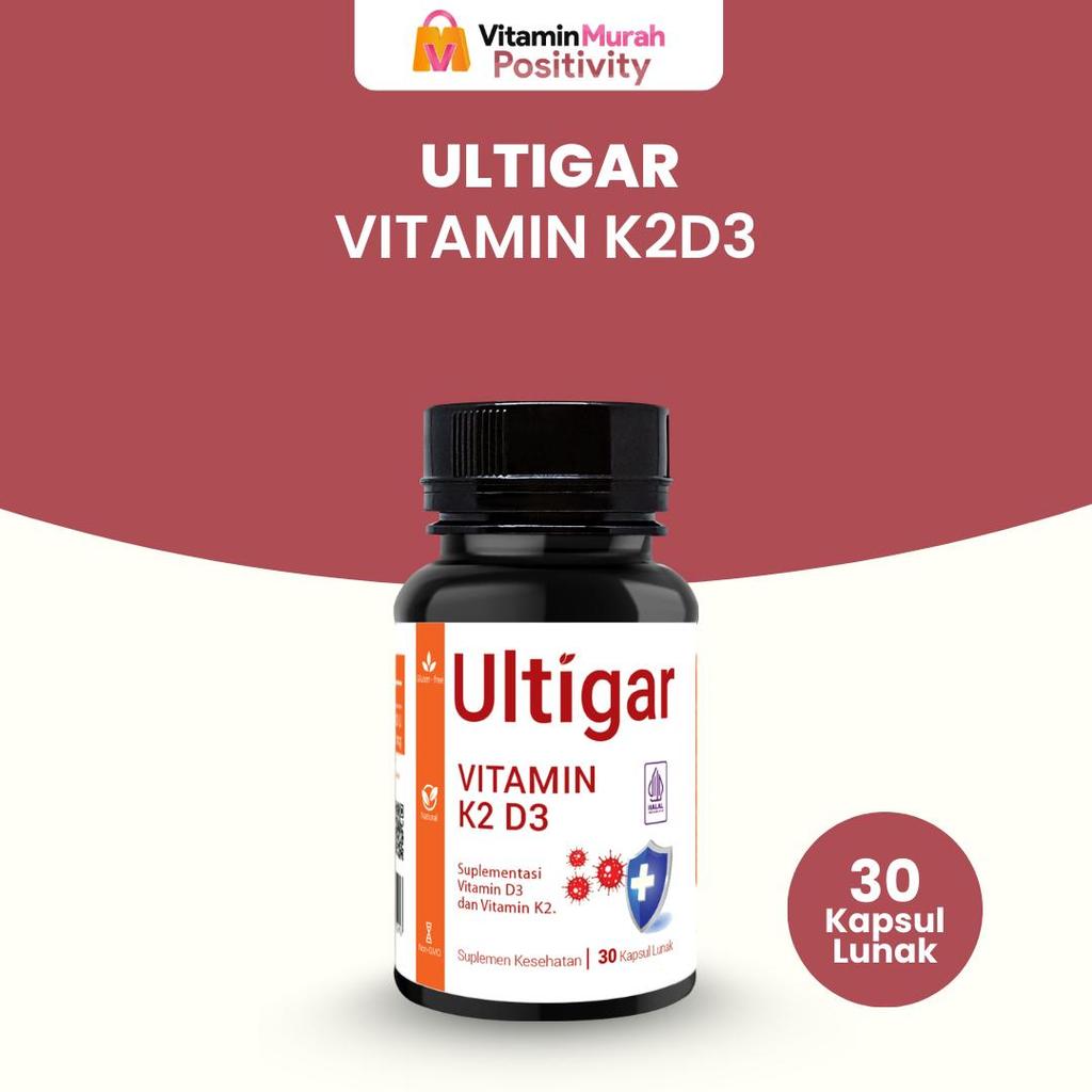 ULTIGAR VITAMIN K2 D3 SUPLEMEN KESEHATAN ISI 30 & 100 KAPSUL LUNAK
