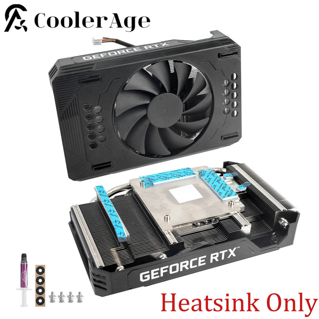 New PNY RTX 3060 GPU HeatSink With Fan Replacement For Retrofit NVIDIA RTX A4000 Graphics Card