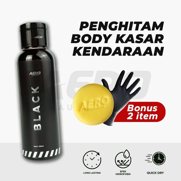 FLASH SALE Aero Black Penghitam Body Motor / Mobil - Penghitam Body Kasar Car Kendaraan Paint