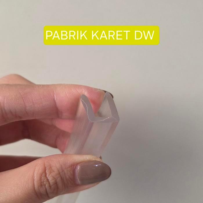 Karet lis u jepit kaca 8 mm List u jepit plat 8mm BENING TRANSPARAN