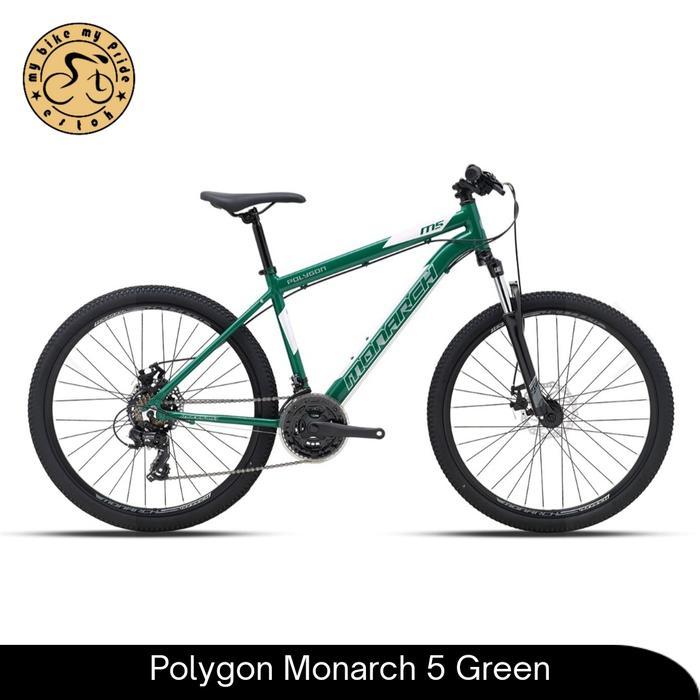 Sepeda Gunung MTB Polygon Monarch 5 Alloy 26 Inchi Cakram Original - Green