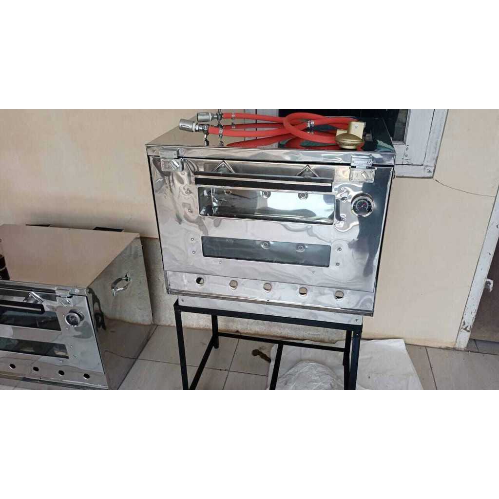 OVEN GAS oven stainless anti karat ukuran 60x40 packing kayu