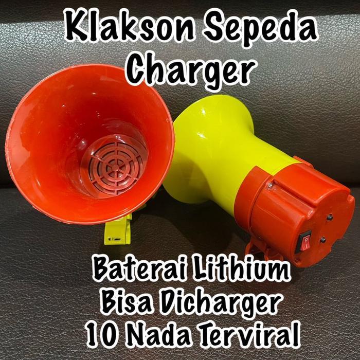 "New" Telolet Basuri Sepeda Anak / Klakson Sepeda Charger Mainan Klakson Telolet Sepeda Anak