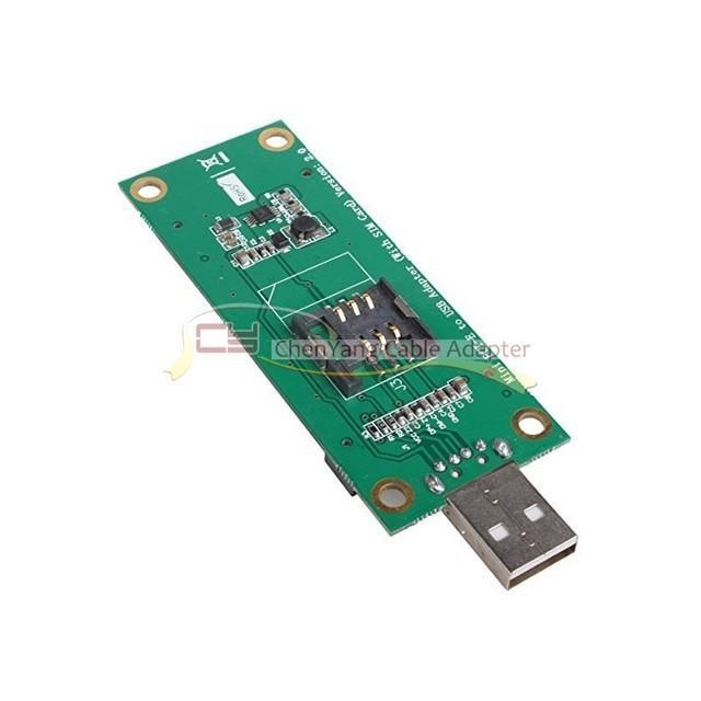 Msata (M.2) to USB Adapter with SIM Card Slot for WWAN/LTE/4G Module