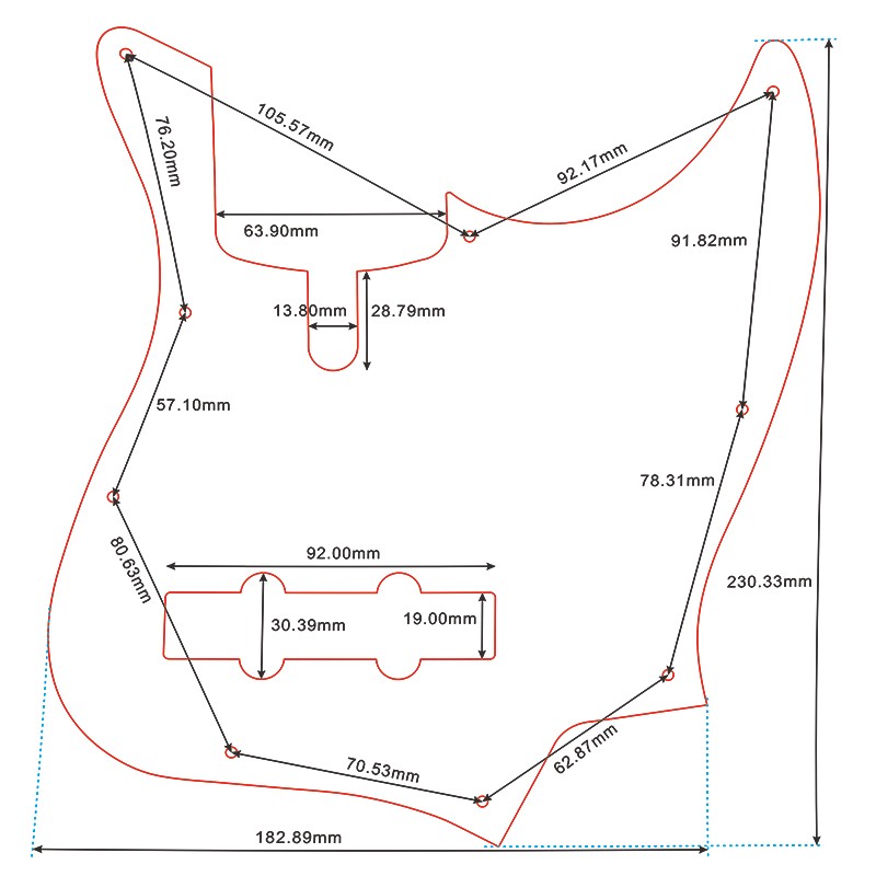 Feiman Custom Parts - For 2020 Sire Marcus Miller 4 String V7 Jazz Bass Kind Guitar Pickgaurd Purple