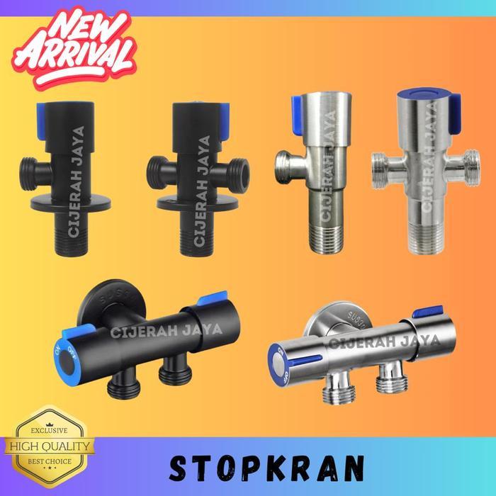Toto - Stop Kran Air Cabang / Stop Kran T / Stop Kran Shower Stainless 1/2 In