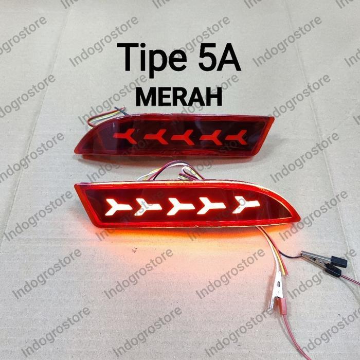 "New" LAMPU REFLEKTOR BEMPER BELAKANG LED MOBIL ALL NEW AVANZA XENIA 2012 2013 2014 2015 2016 2017