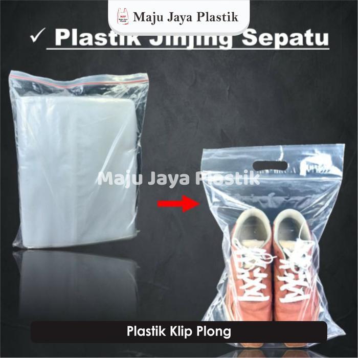 Plastik Klip Plong Bening Packing Baju Fashion Plastik Klip Tebal Ukuran 20X30+6 30X38+7 35X38+7
