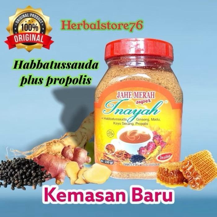 "New" Jahe Merah Inayah Jahe Toples Asli 330gr