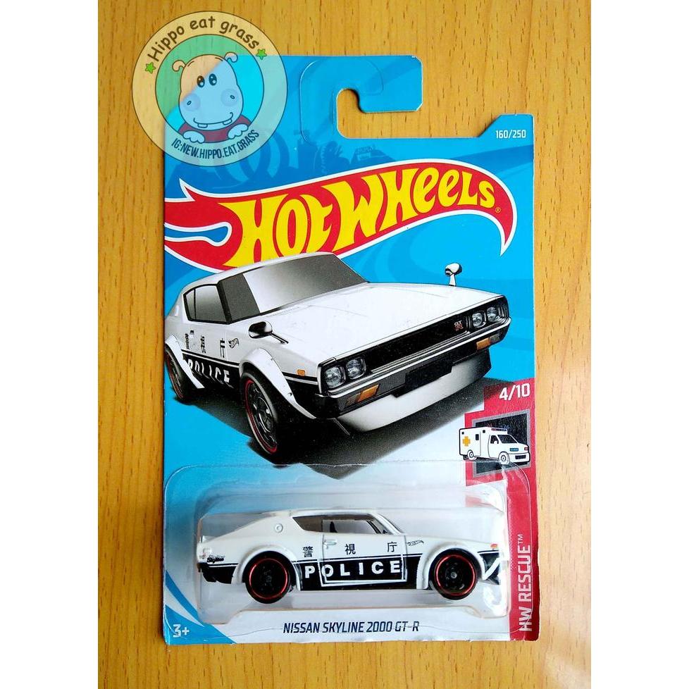 Terbaru Hot Wheels Hotwheels Nissan Skyline 2000 Gtr White Black