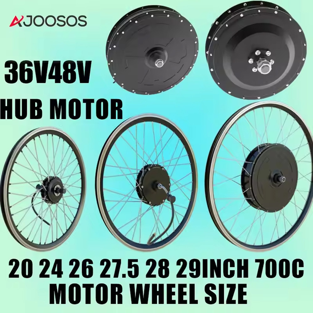 Electric Bike Hub Motor 36V 48V 250W 350W 500W 1500W 2000W 20 24 26 27.5 28 29 Inch 700C Front/Rear