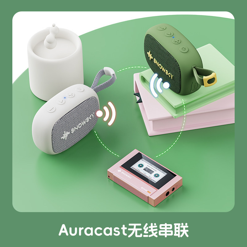 FiiO SnowSky Anywhere Mini Speaker Wireless Bluetooth TWS Headphone Silicone Gel Hifi Portable