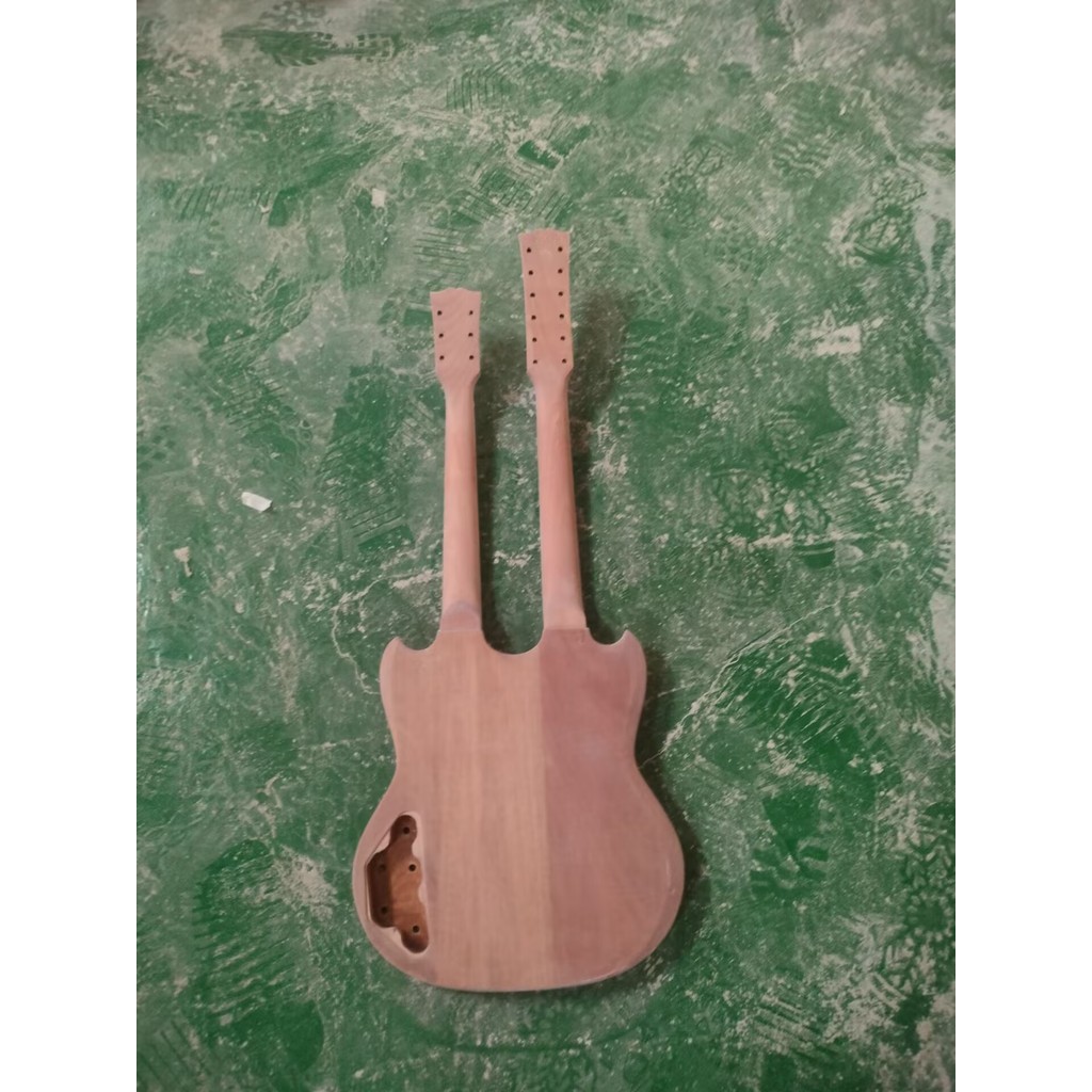 double neck electric guitar 12 string and 6 string guitar Unfinished Electric Guitar 12.28