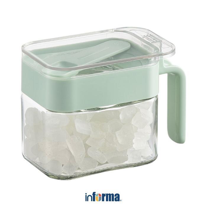 Informa Set 3 Pcs Pau Tempat Bumbu Dapur - Hijau Toples Bumbu Wadah Tempat Merica Garam Gula Pasir