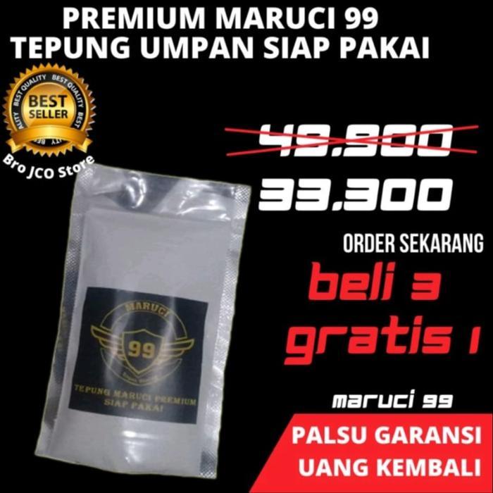 Tepung Maruci 99 Umpan Mancing Siap Pakai Ikan Mas Bawal Gurame Patin Buat Harian Dan Galatama