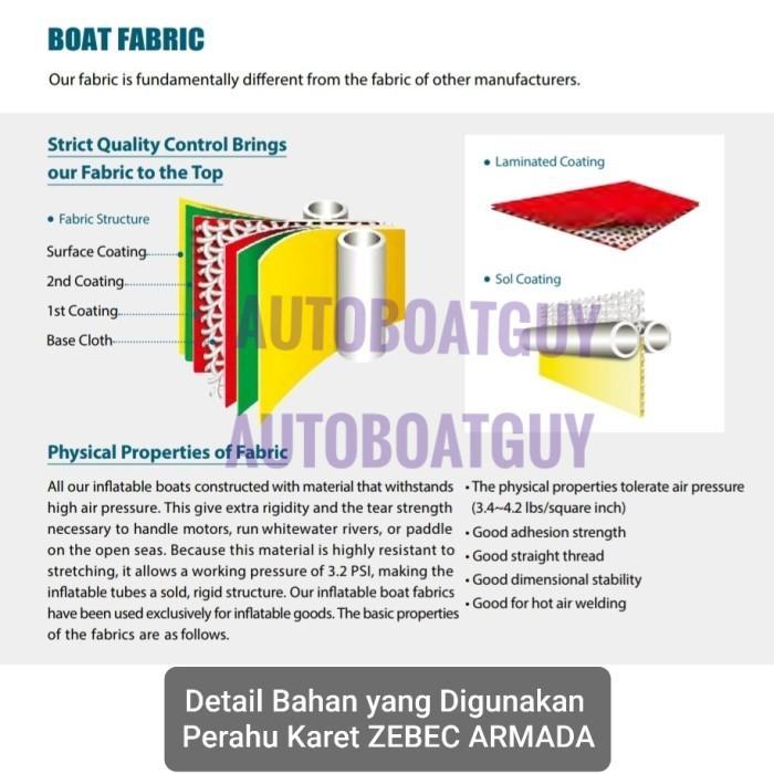 Perahu Karet Lcr Zebec Seabon 290 Cm ( Inflatable Boat Dek Alumunium )