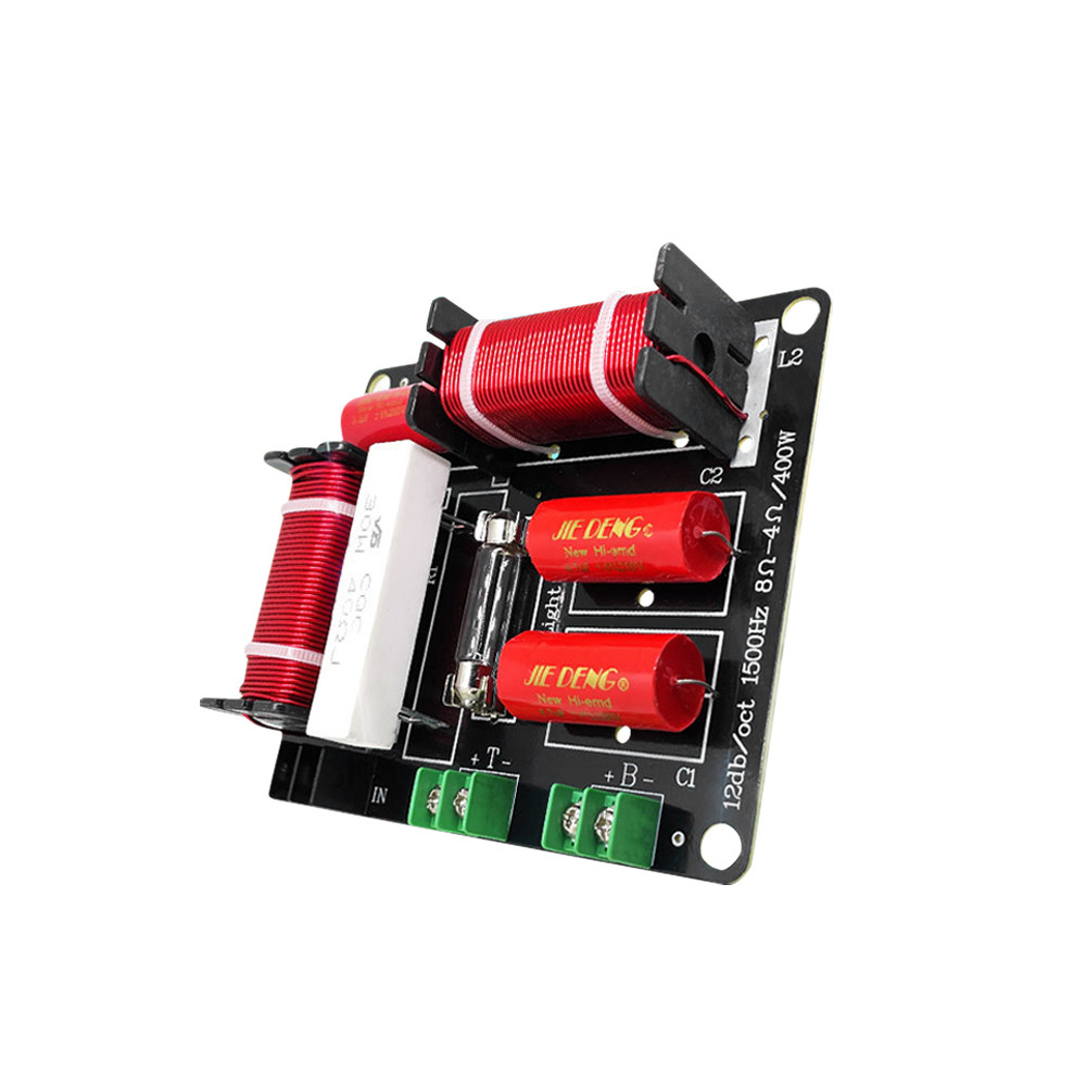 AIYIMA 1PC 400W 2 ways Audio Speaker Crossover Tweeter Bass Frequency Divider Filter for