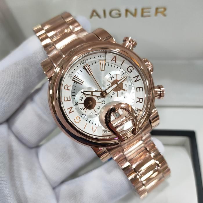 Jam Tangan Pria AIGNER BARI A37500 Stainless Rosegold Fullset