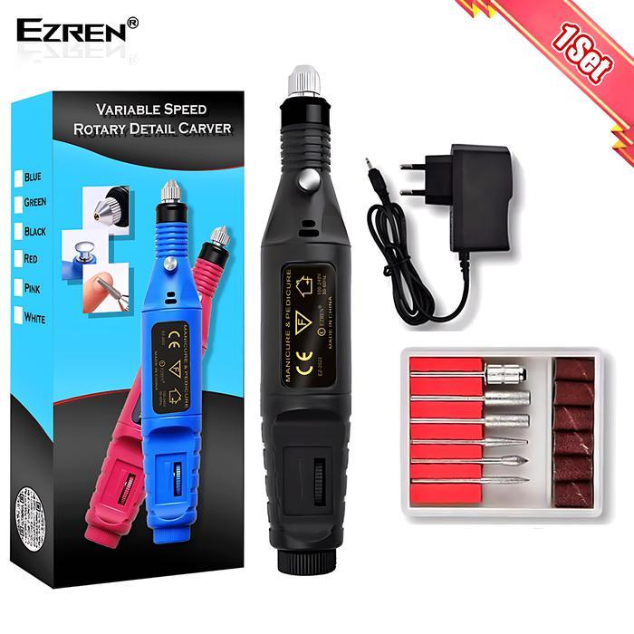 Krisbow Modern - Ezren Ez-2022 Mesin Mini Grinder Grafir Bor Potong Ukir Kuku (Hitam)