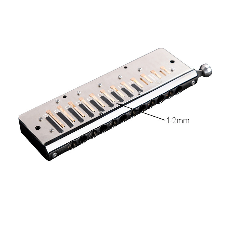 JDR GM0648 Chromatic Harmonica C Key 12-Hole 48 Tones Chromatic Mouth Organ Harp Key of C