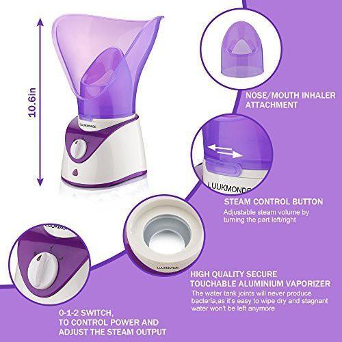 [Beauty Stuff] - Ckeyin Air Humidifier Facial Steamer Spa Perawatan Wajah - Mr290Z - Purple