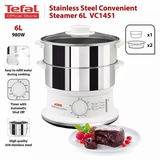 TEFAL FOOD STEAMER VC 1451 STAINLESS