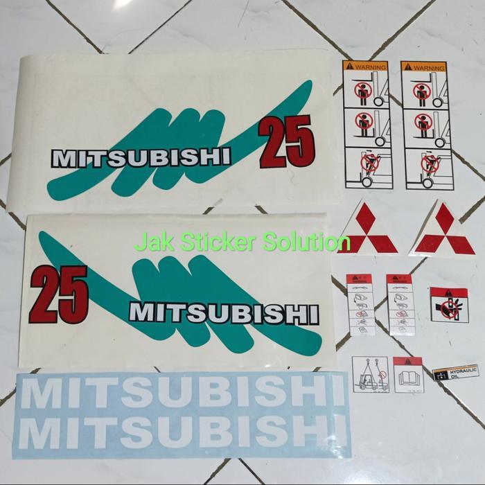 Stiker Forklift Mitsubishi 25