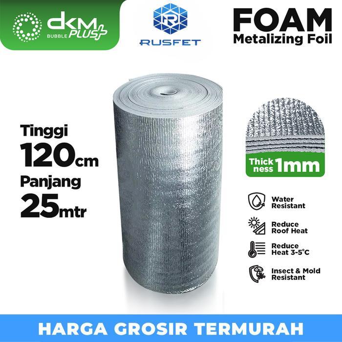 Alumunium foil thermal foam metalizing foil peredam panas atap roll Ketebalan 1mm