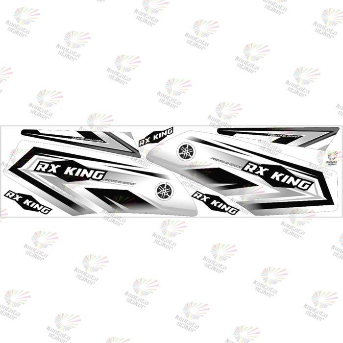 Ready Stiker Striping Motor Rx king Variasi 2 putih