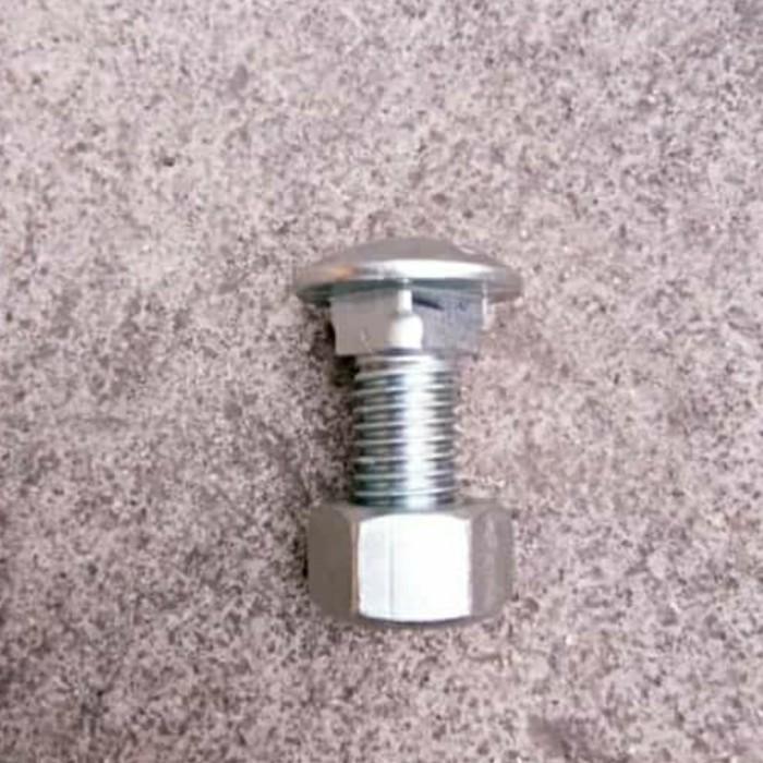 baut jointray baut tray bm cb m10x 2.5cm galvanis + mur 10 kasar / 100 pcs